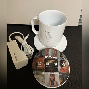 NEW Without Box - White Ember Mug 10oz Ret: $150 Read